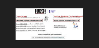 Image de l'actu 'Reprise des cours rentrée 2026 et horaires'